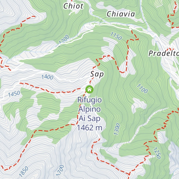 Map of Rifugio Alpino Ai Sap