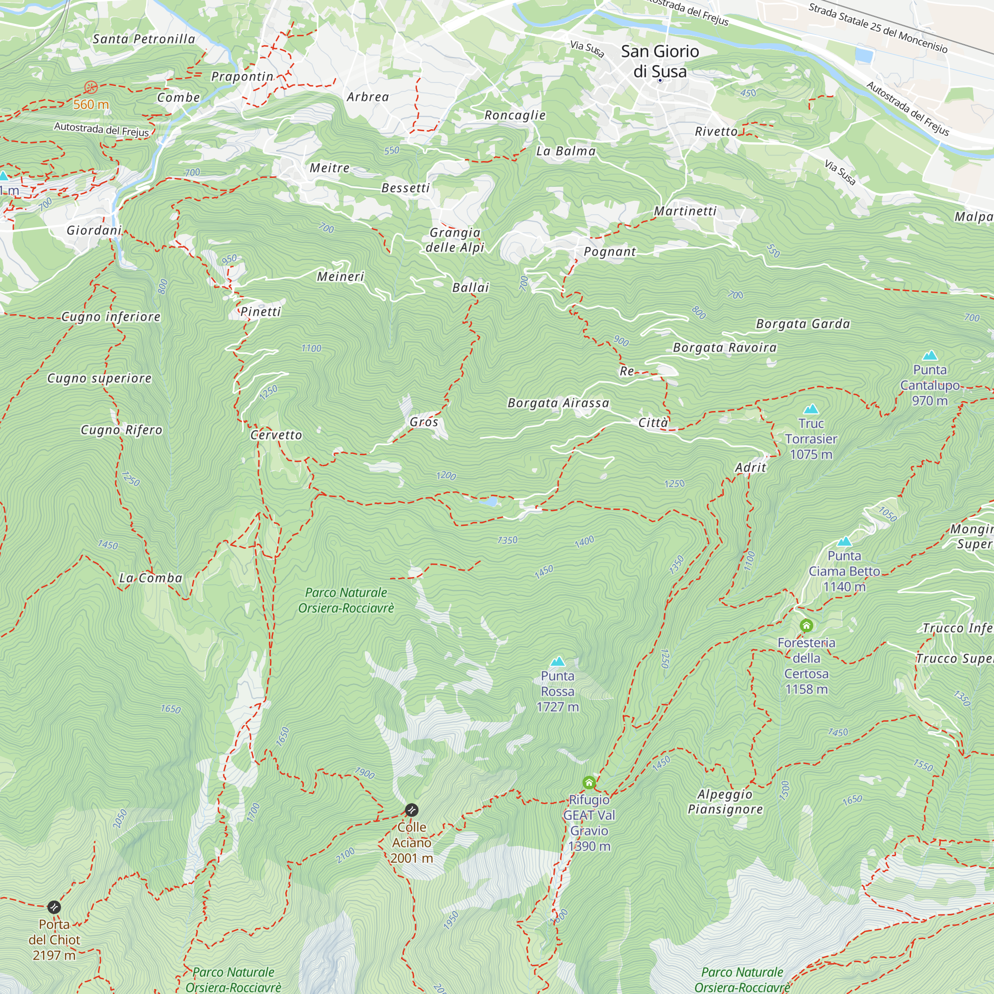 Il paradiso delle Rane map
