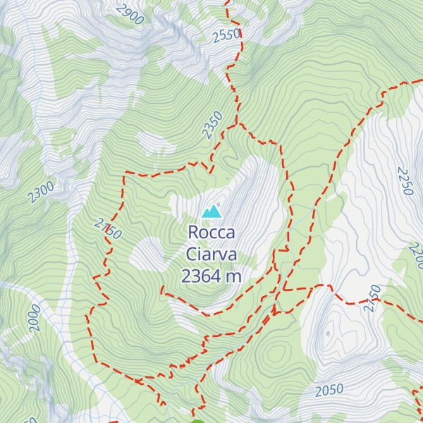 Map of Rocca Ciarva