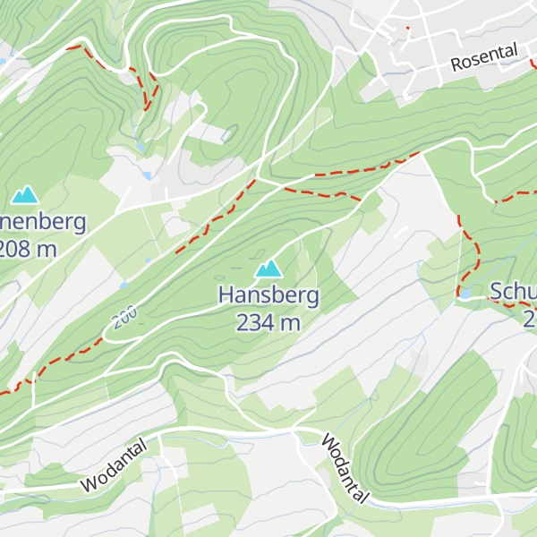 Map of Hansberg