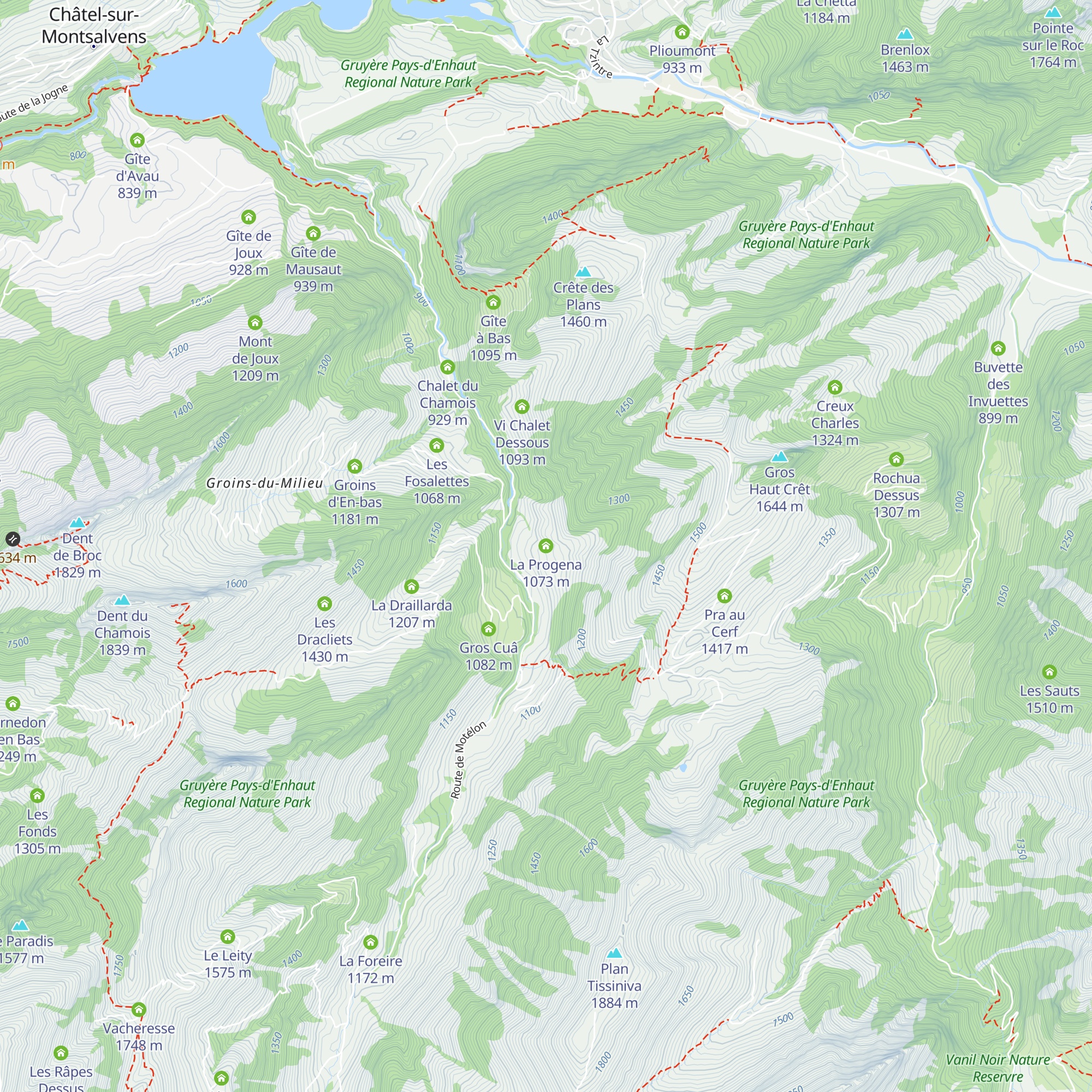 La Progena map