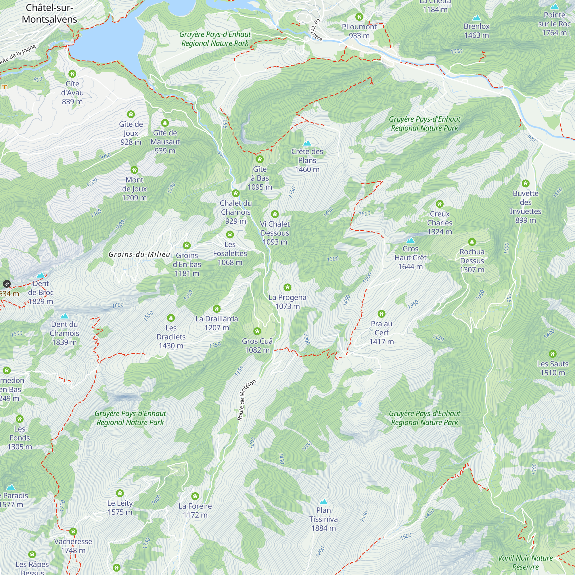 La Progena map