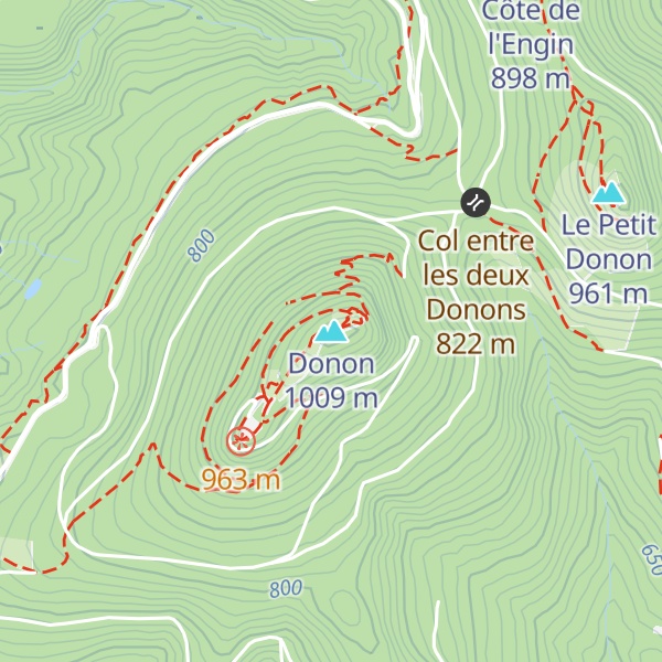 Map of Donon