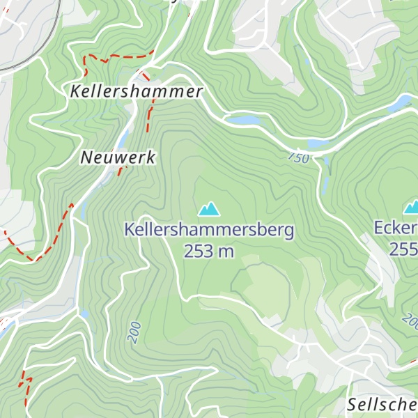 Map of Kellershammersberg