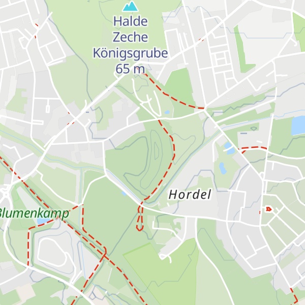 Map of Halde Hannover I/II/V