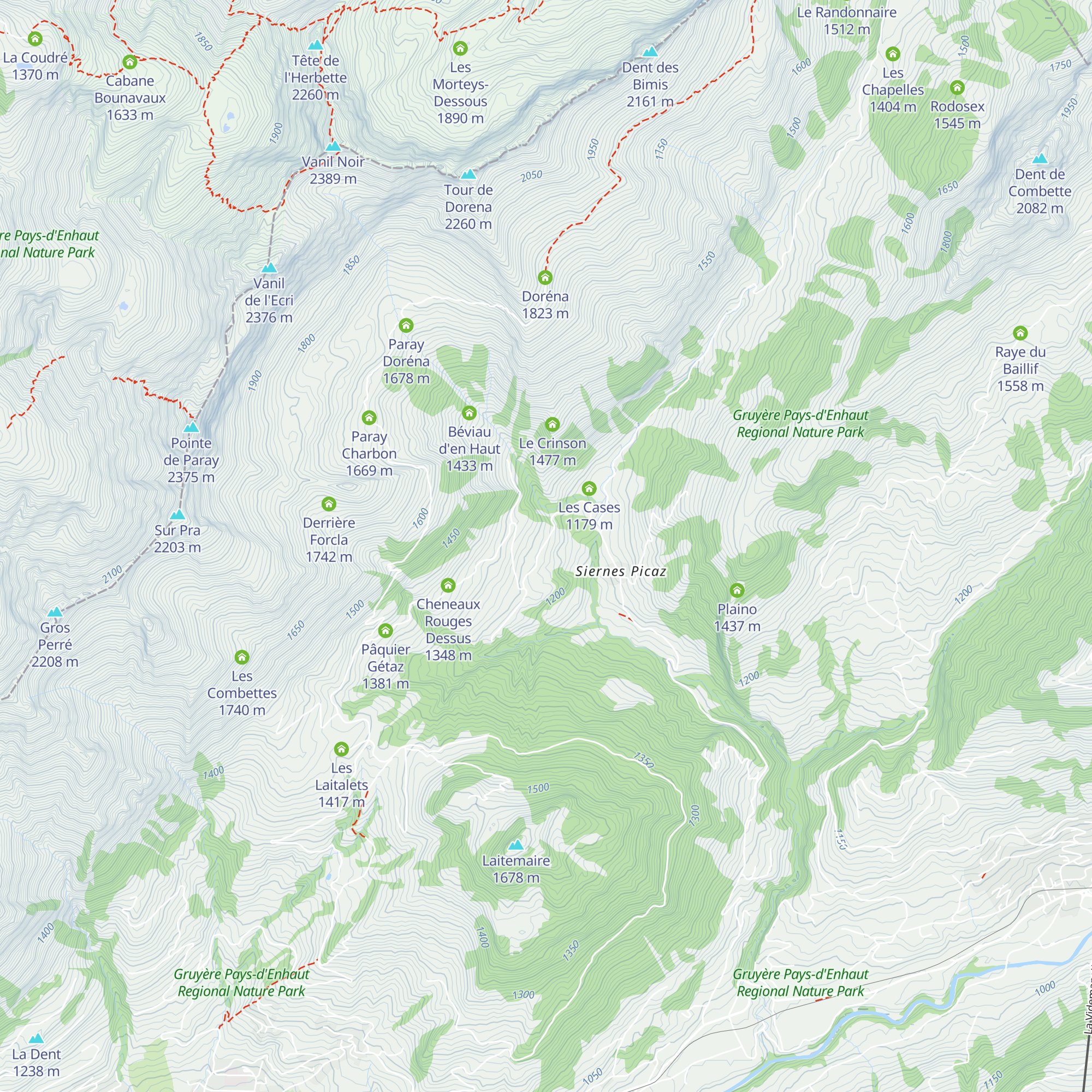 La Cluse map