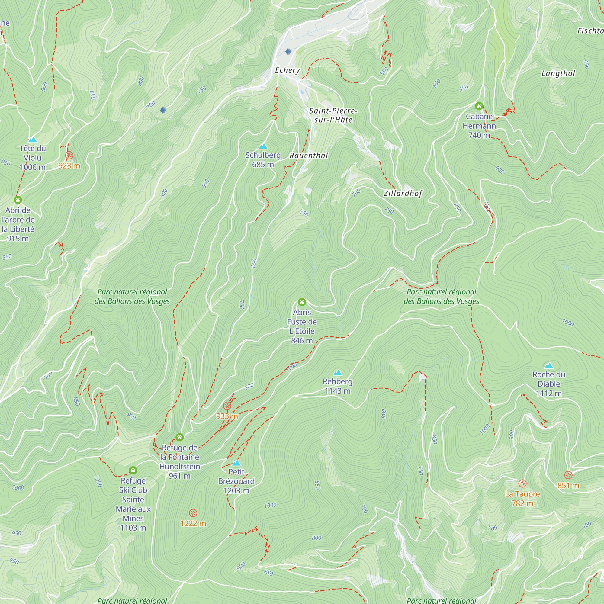 Abris Fuste de L'Etoile map