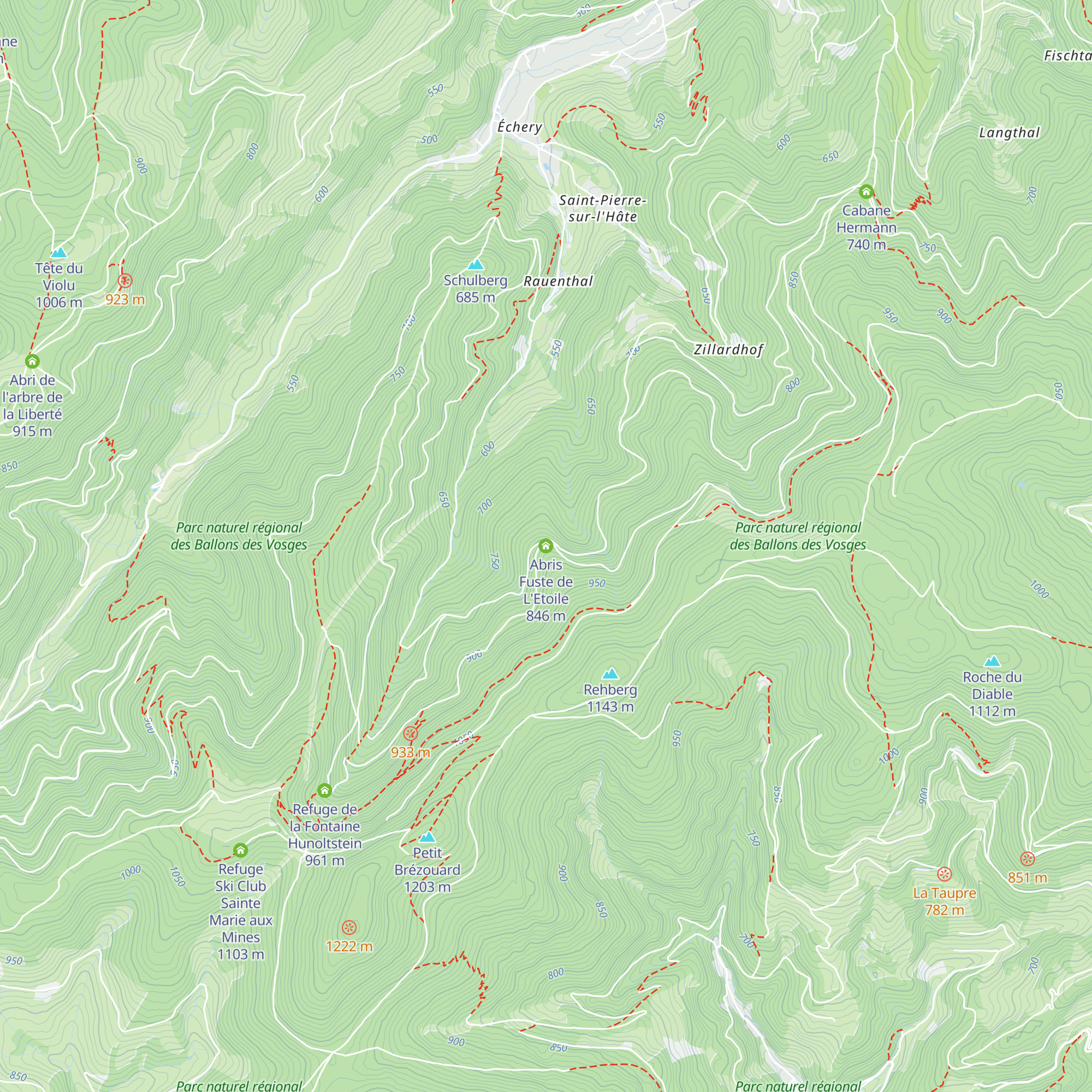 Abris Fuste de L'Etoile map