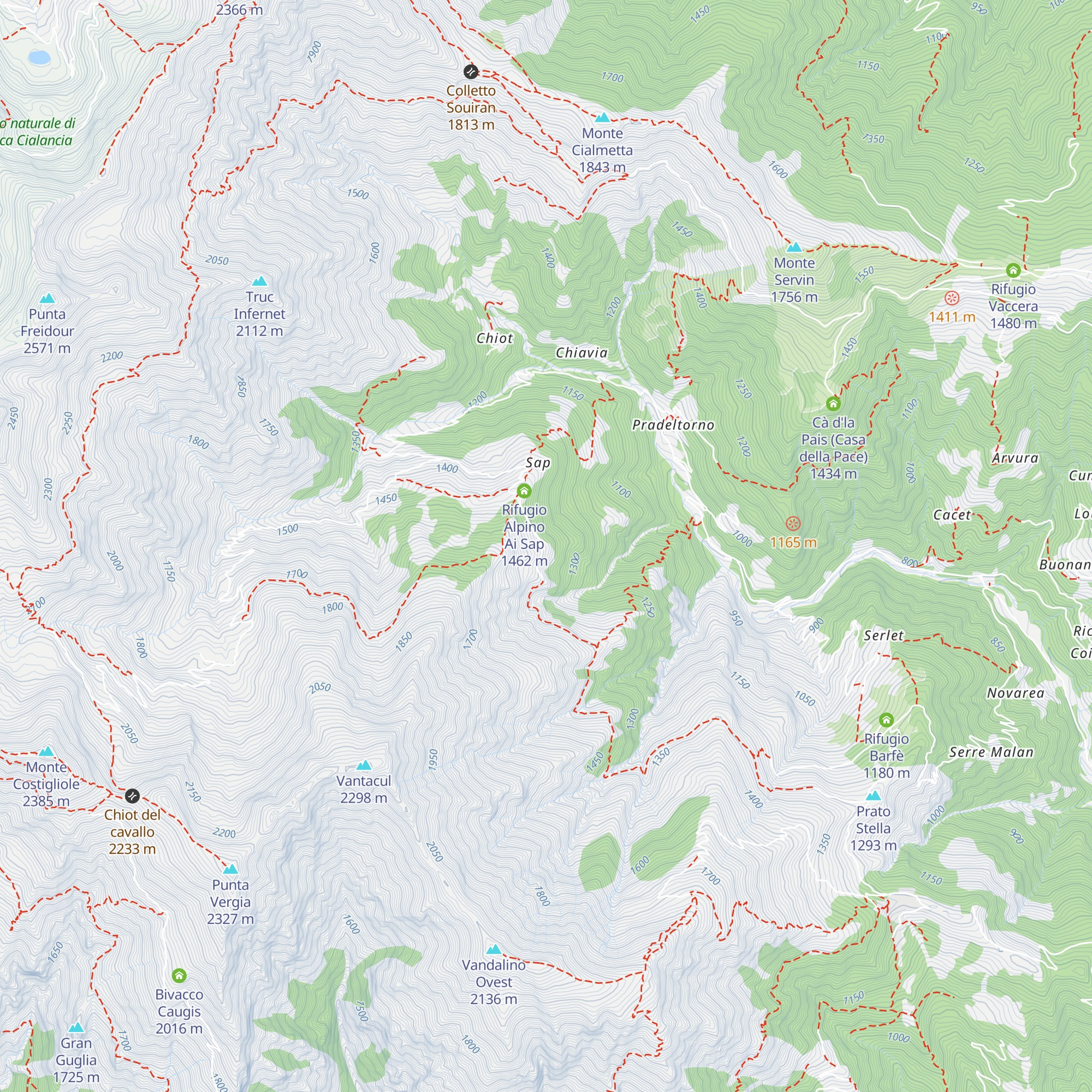 Greisunira map