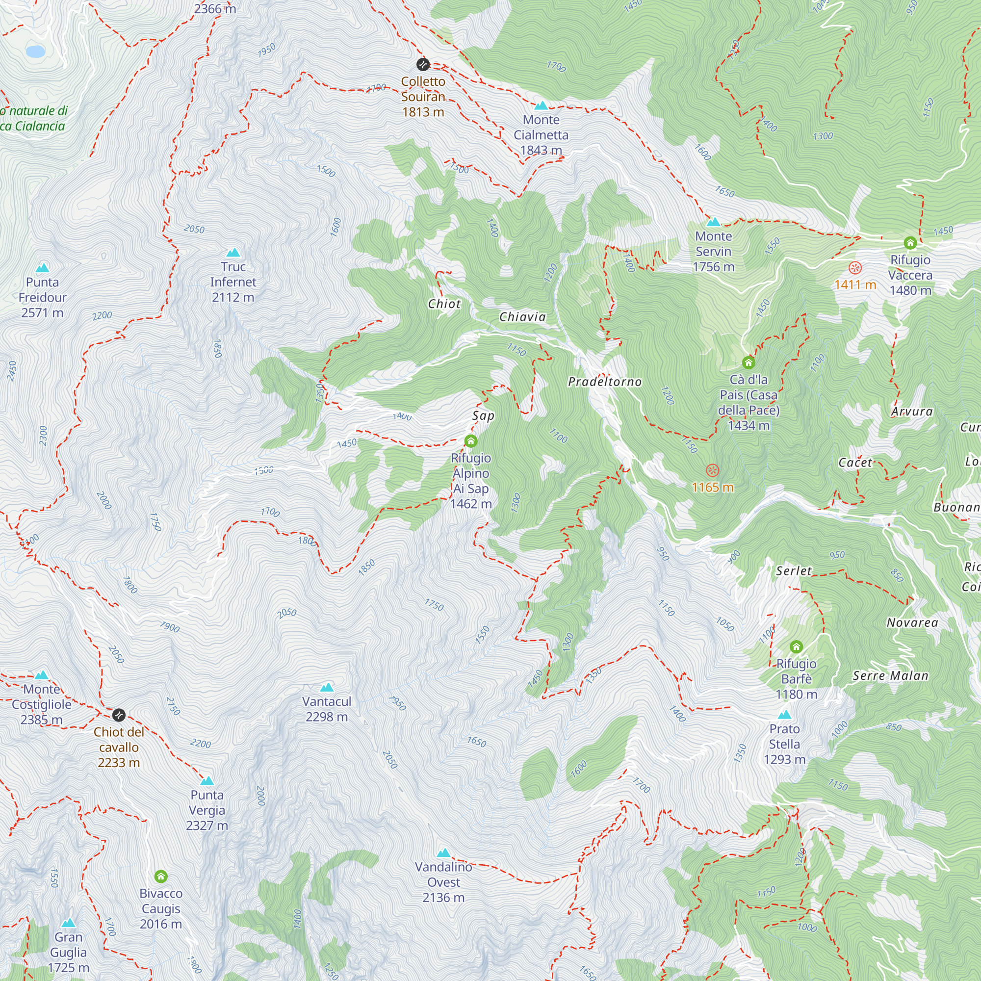 Greisunira map