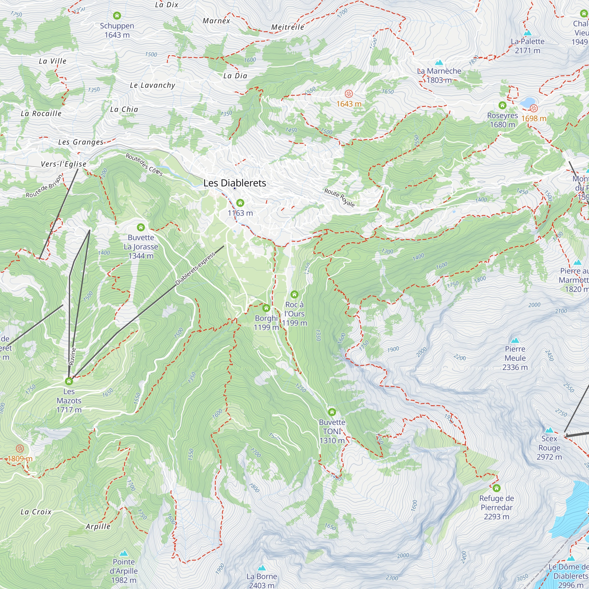 Roc à l'Ours map
