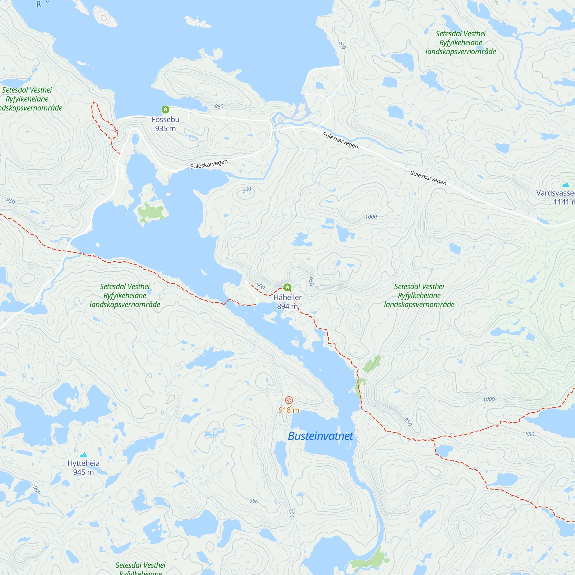 Håheller map