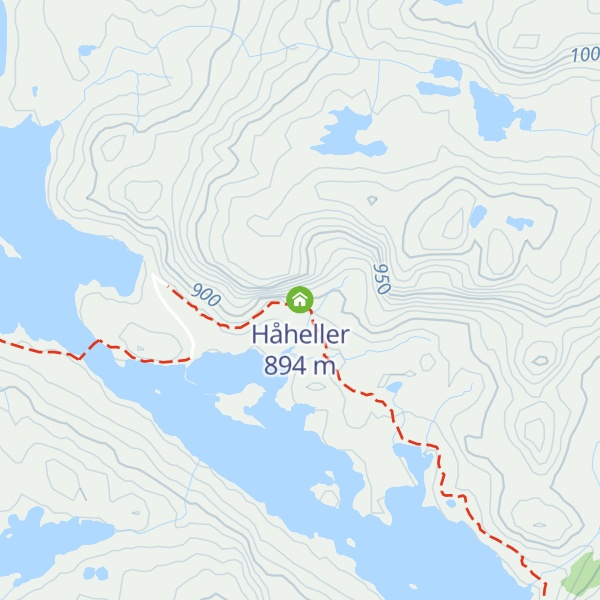 Map of Håheller
