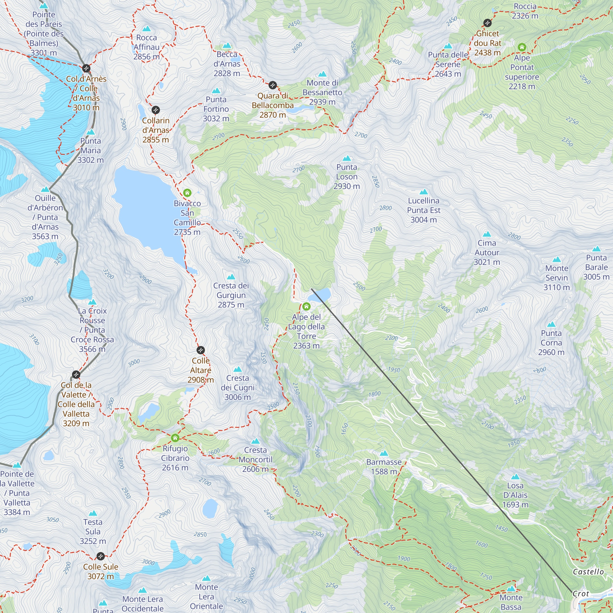 Alpe del Lago della Torre map