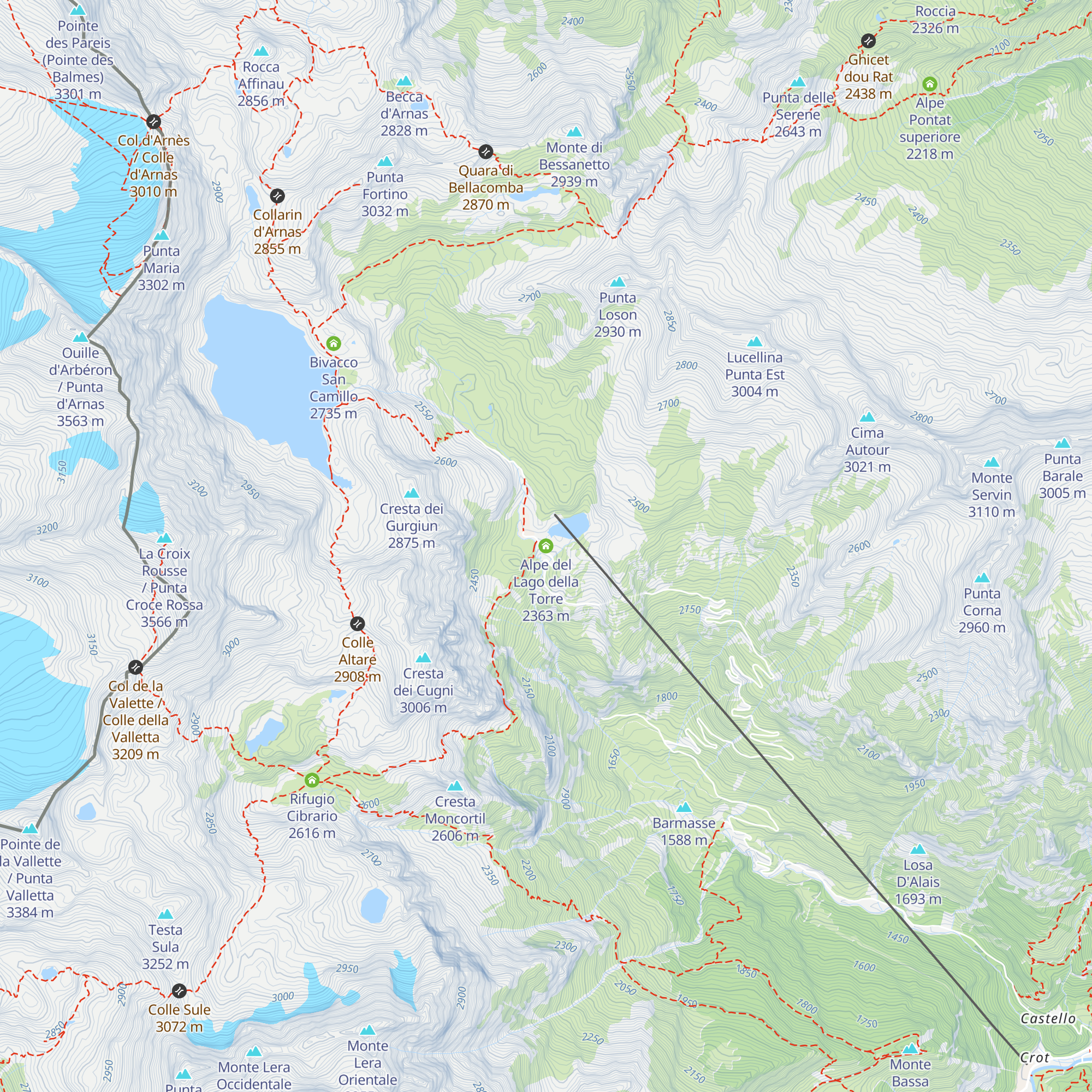 Alpe del Lago della Torre map