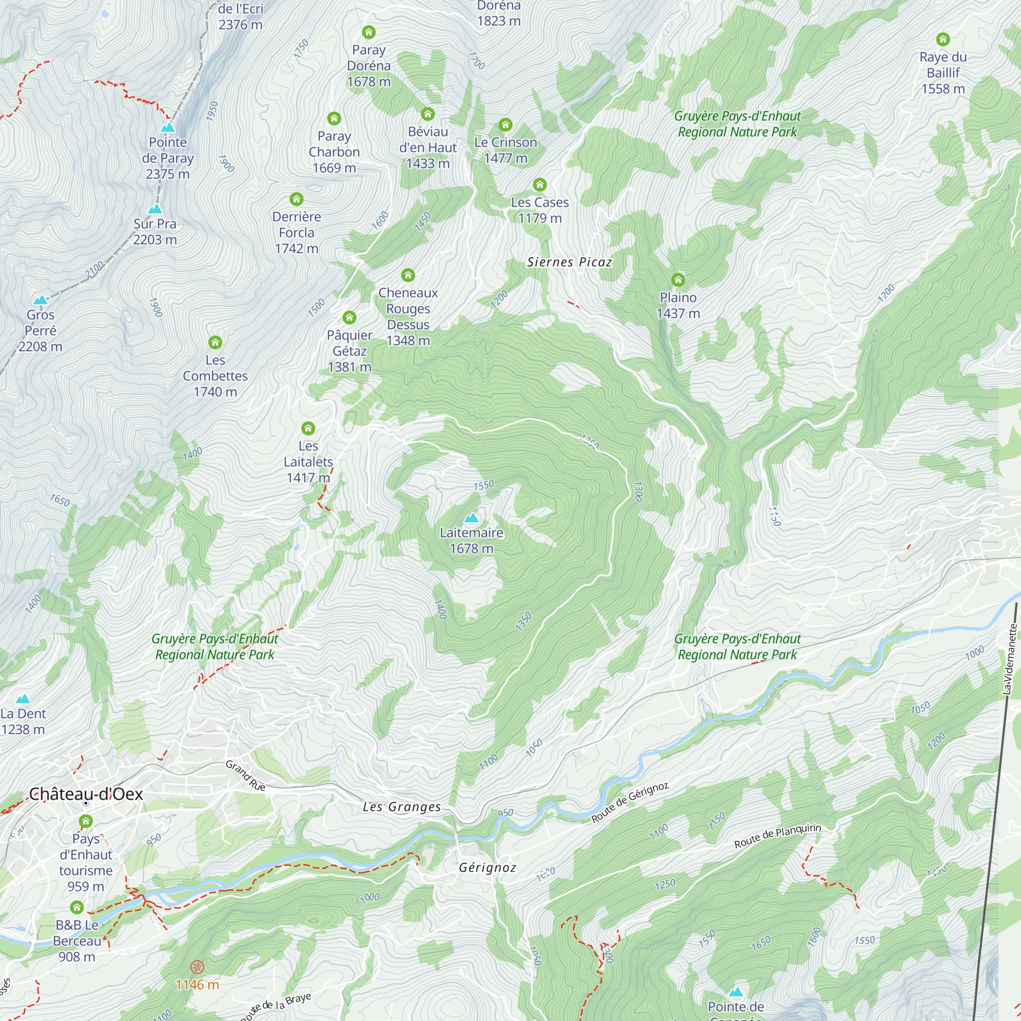 La Laitemaire map