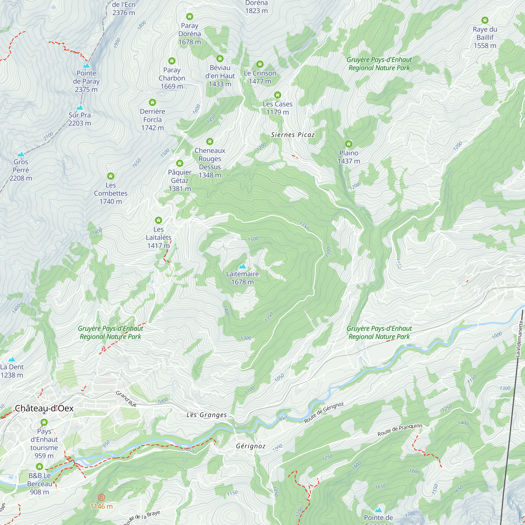 La Laitemaire map