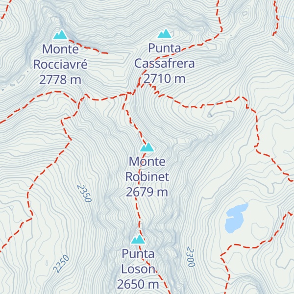 Map of Monte Robinet