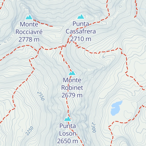 Map of Bivacco Robinet
