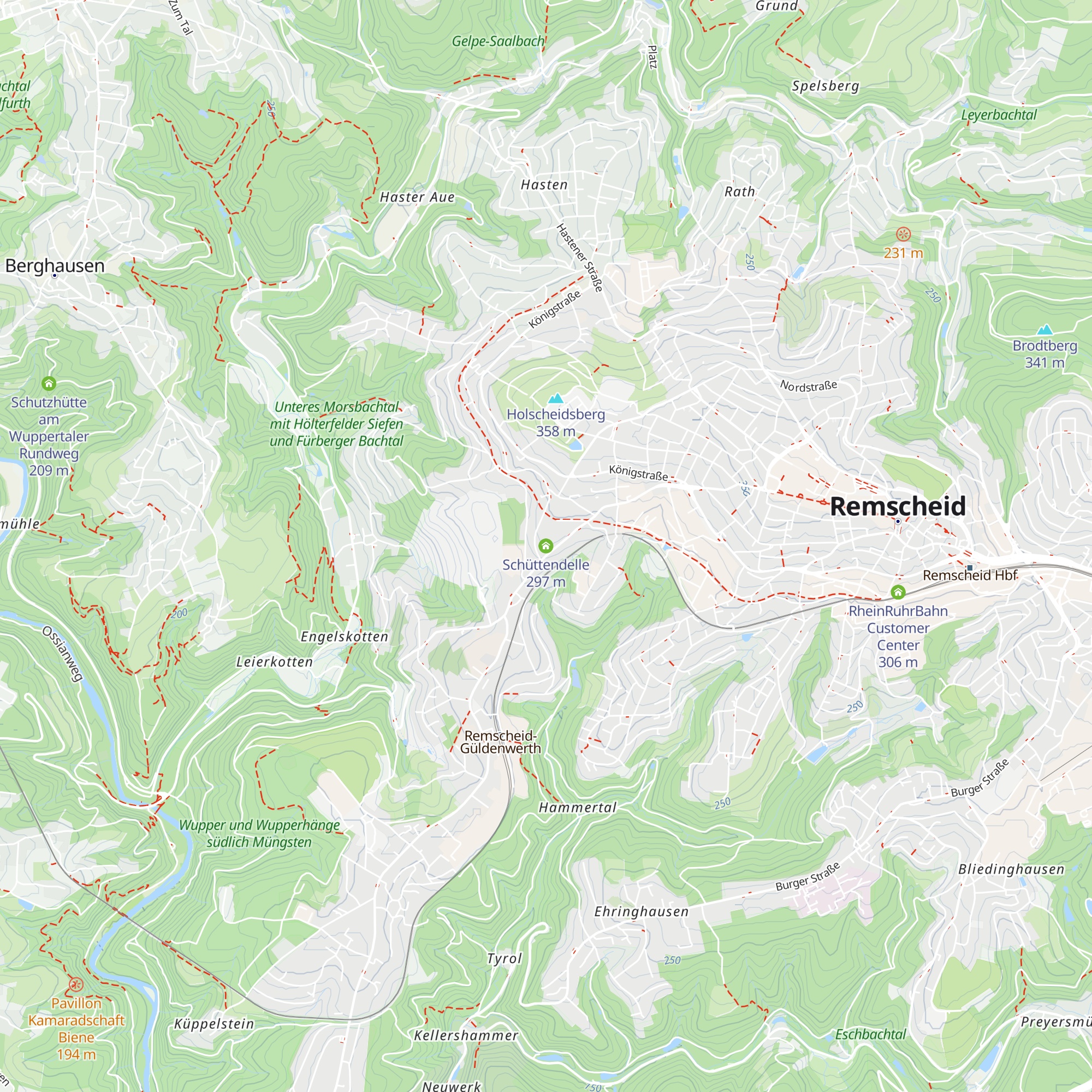 Schüttendelle map
