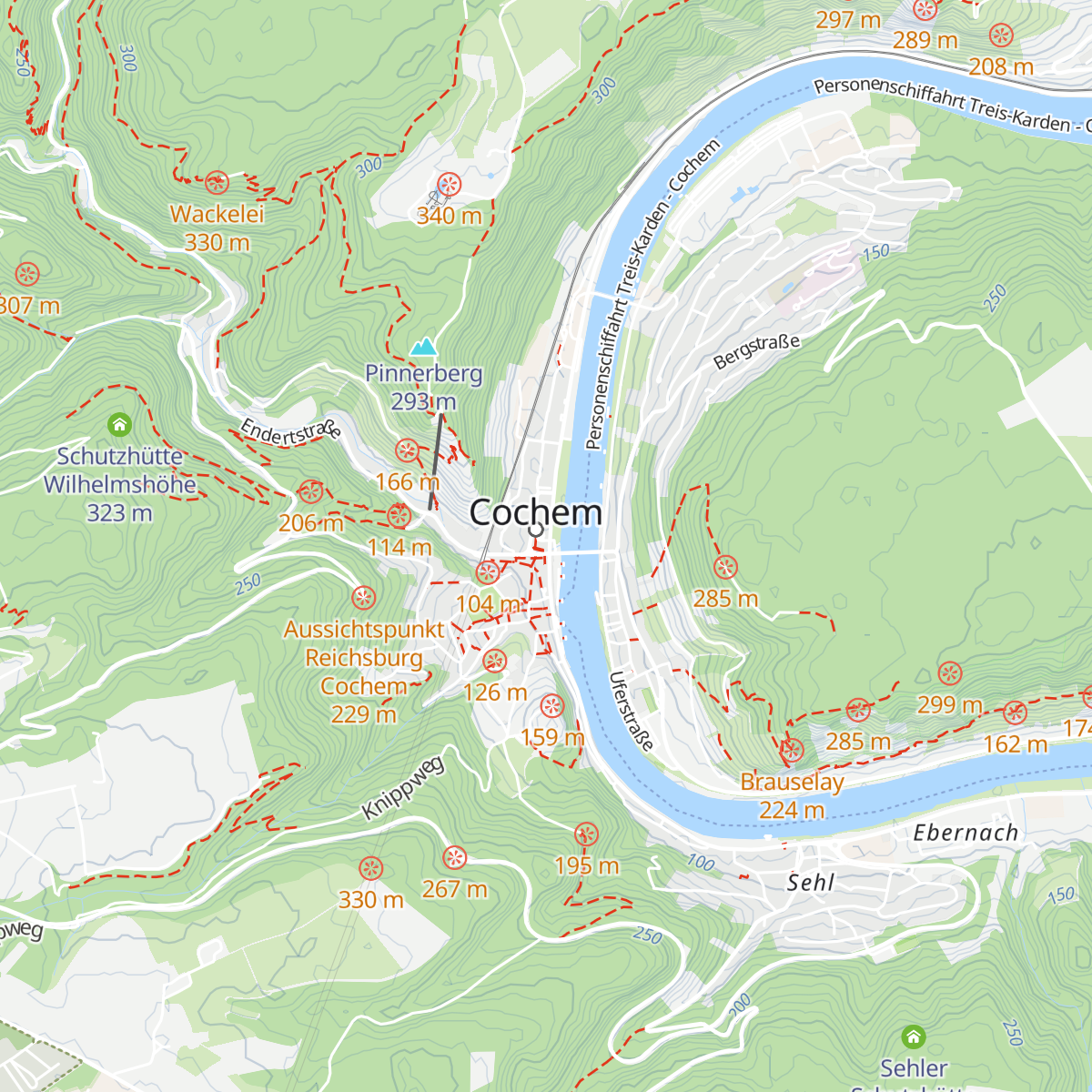 Tourist-Information Ferienland Cochem map