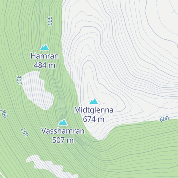 Map of Helsetnakken