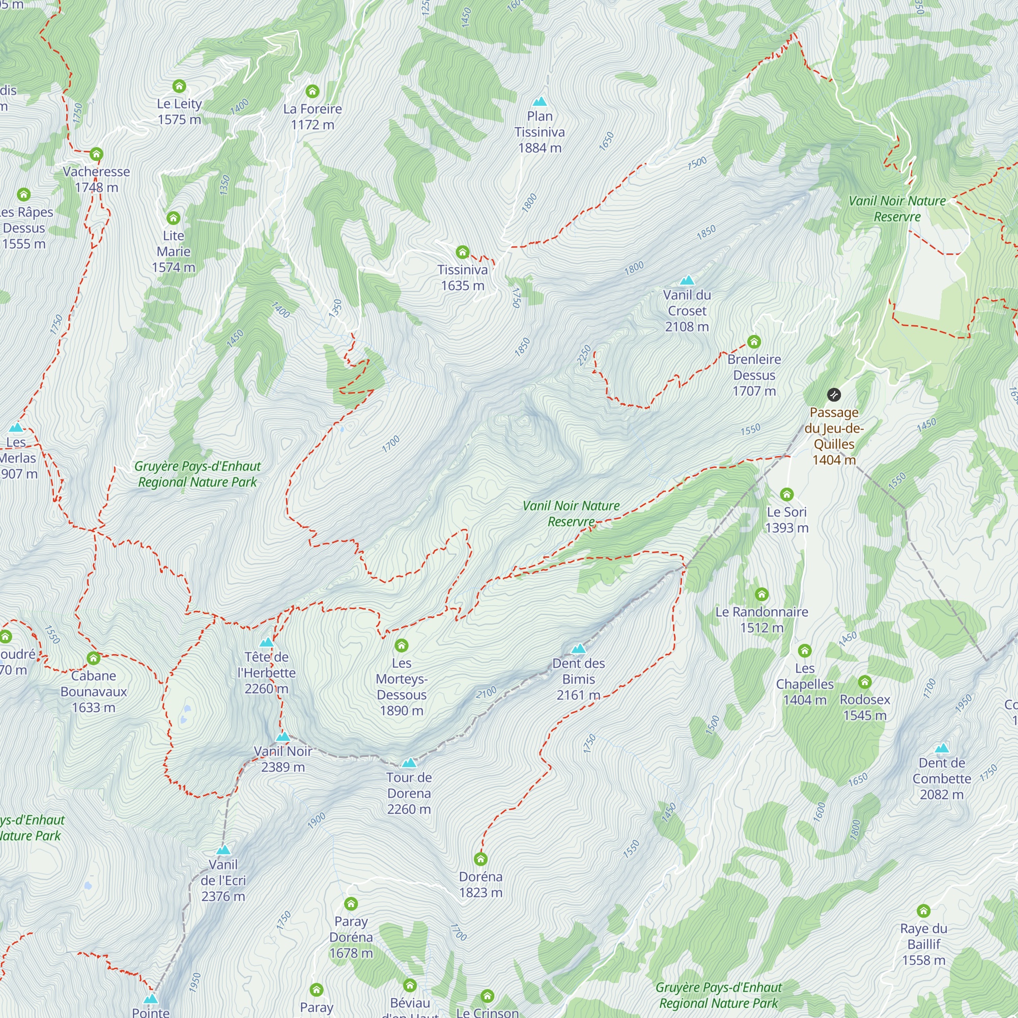 Morteys de Folliéran map