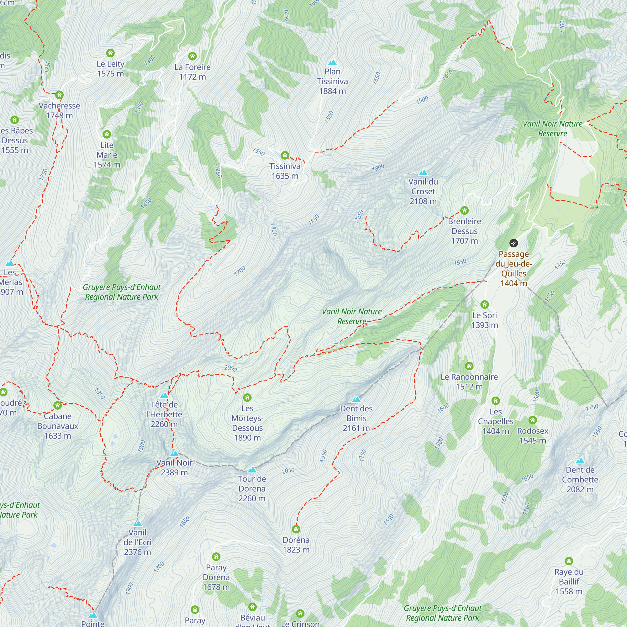 Morteys de Folliéran map