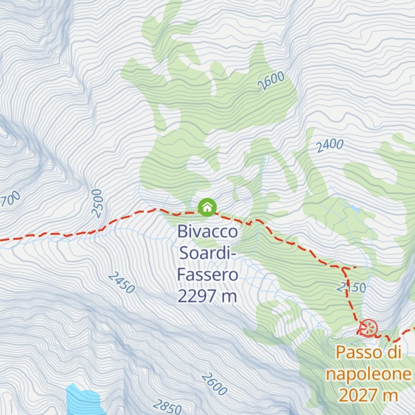 Map of Bivacco Soardi-Fassero