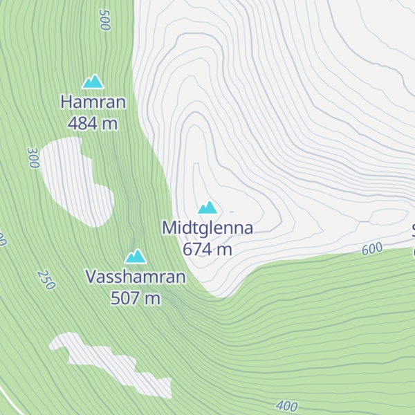 Map of Midtglenna