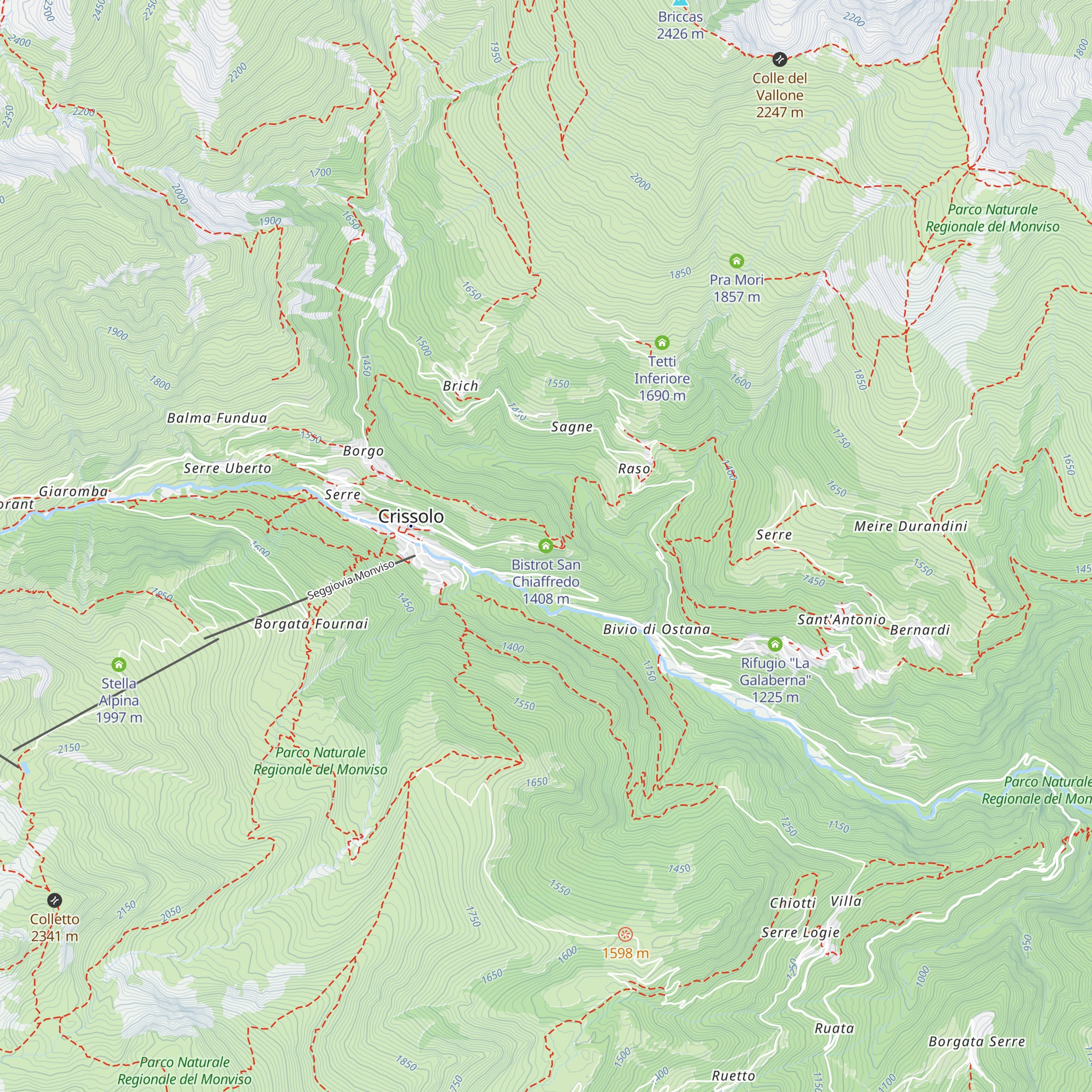 Bistrot San Chiaffredo map