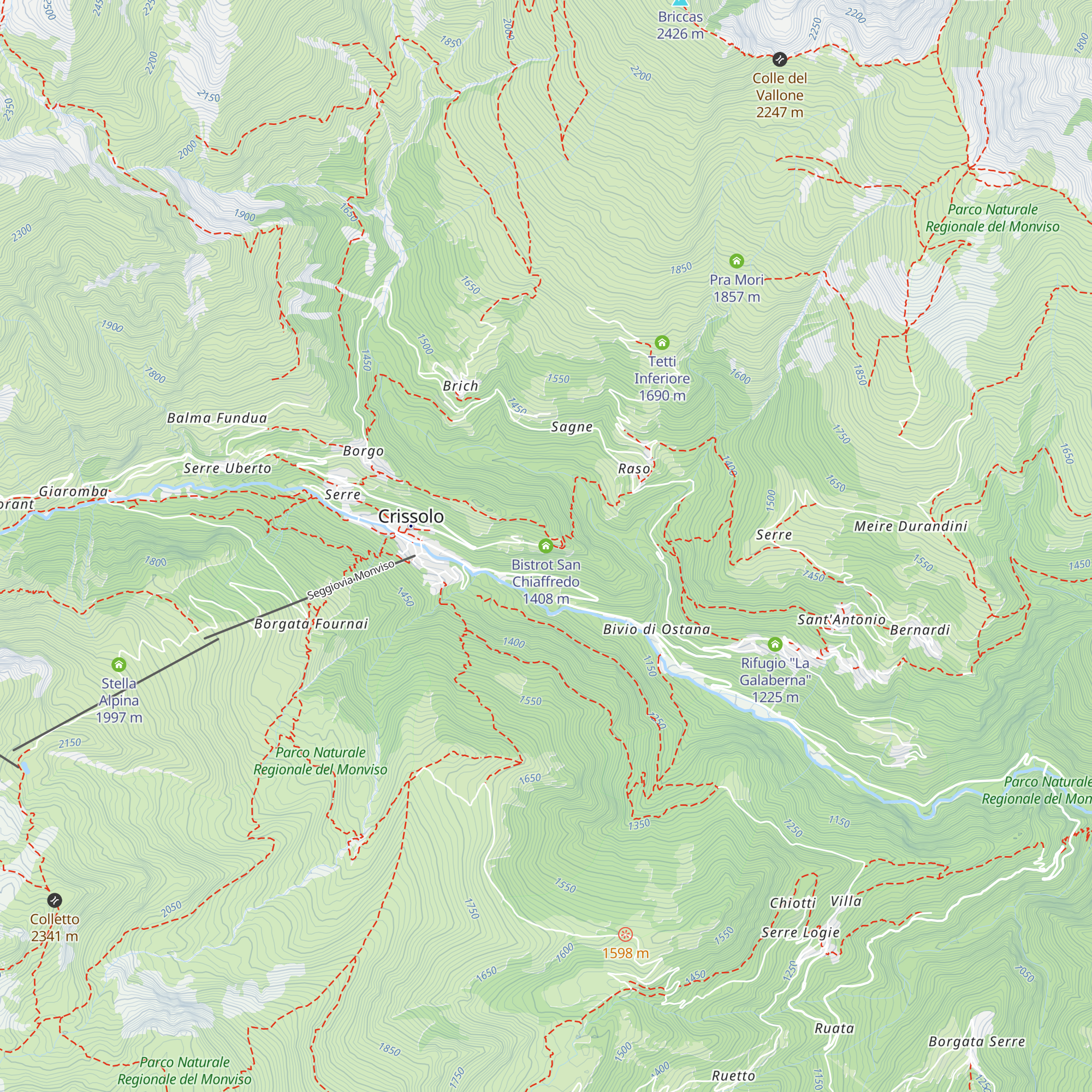 Bistrot San Chiaffredo map
