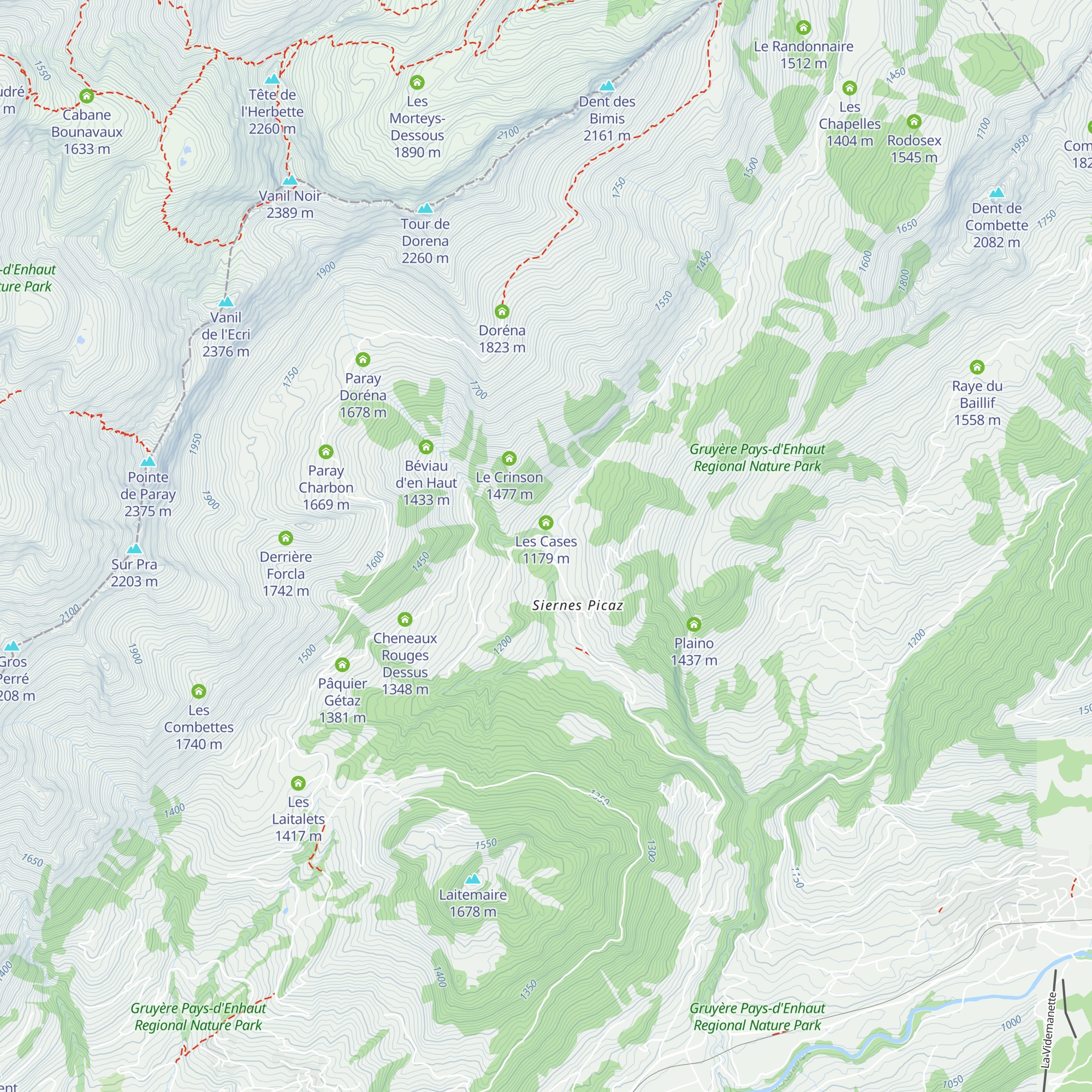 La Planche map