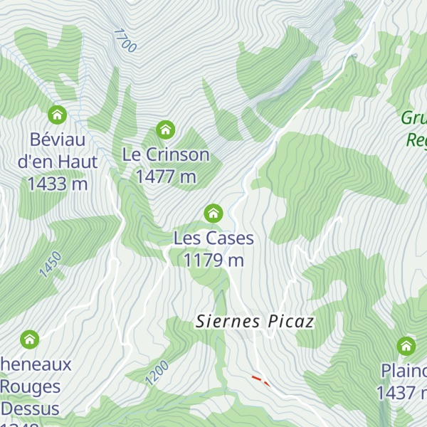 Map of Les Cases