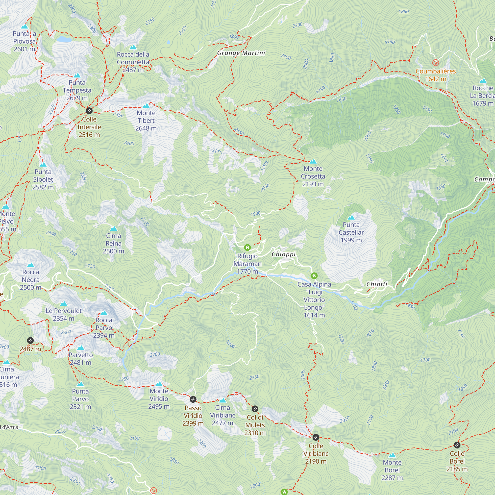 Rifugio Maraman map