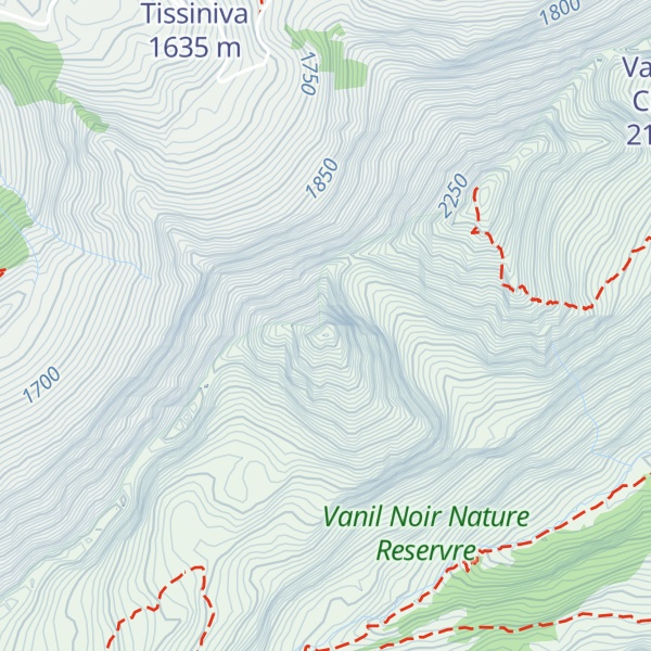 Map of Dent de Folliéran