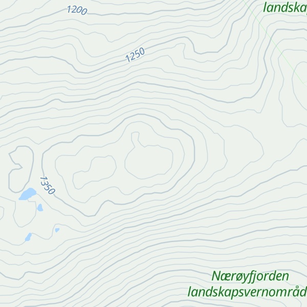 Map of Nisedalsfjellet