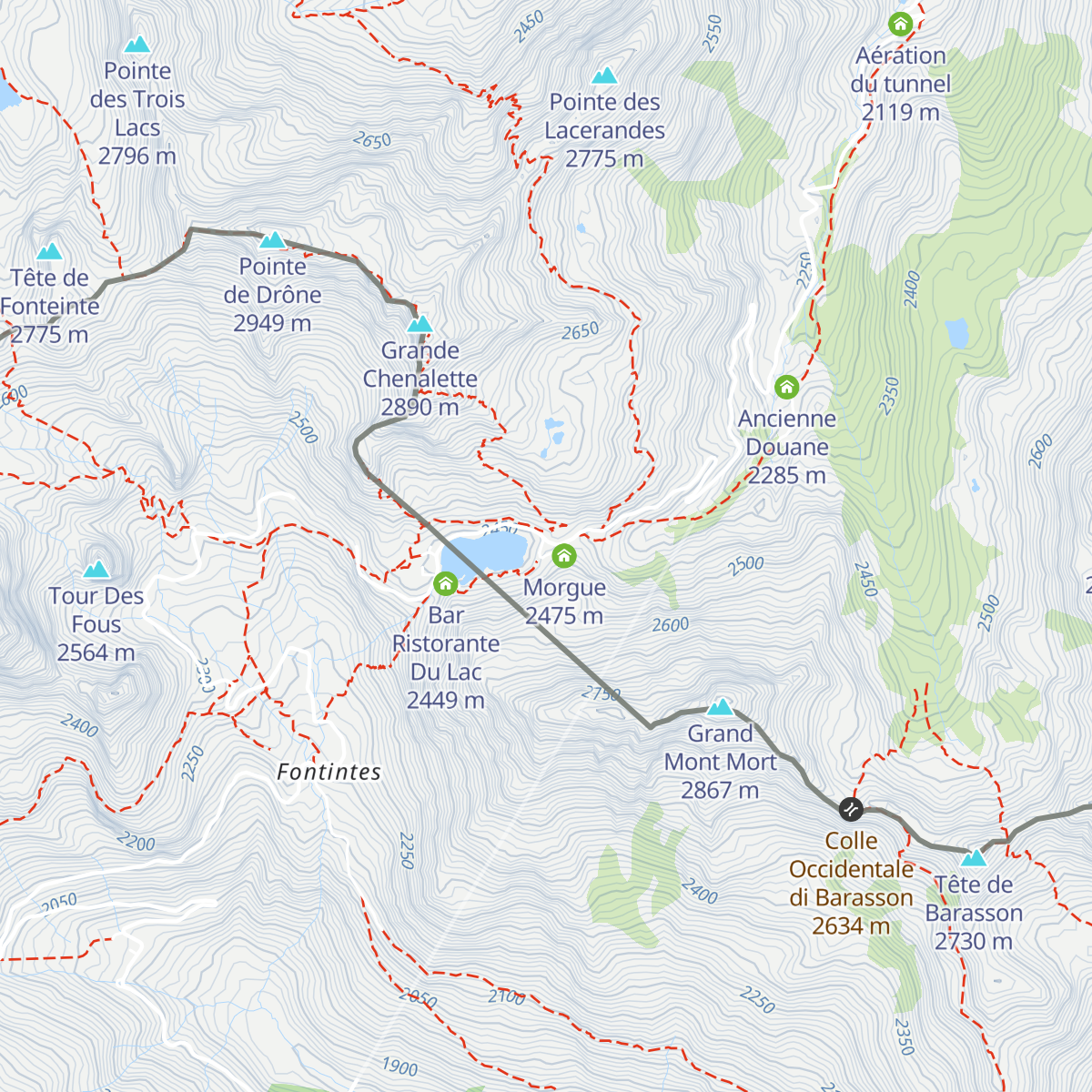 Great St Bernard Hospice map