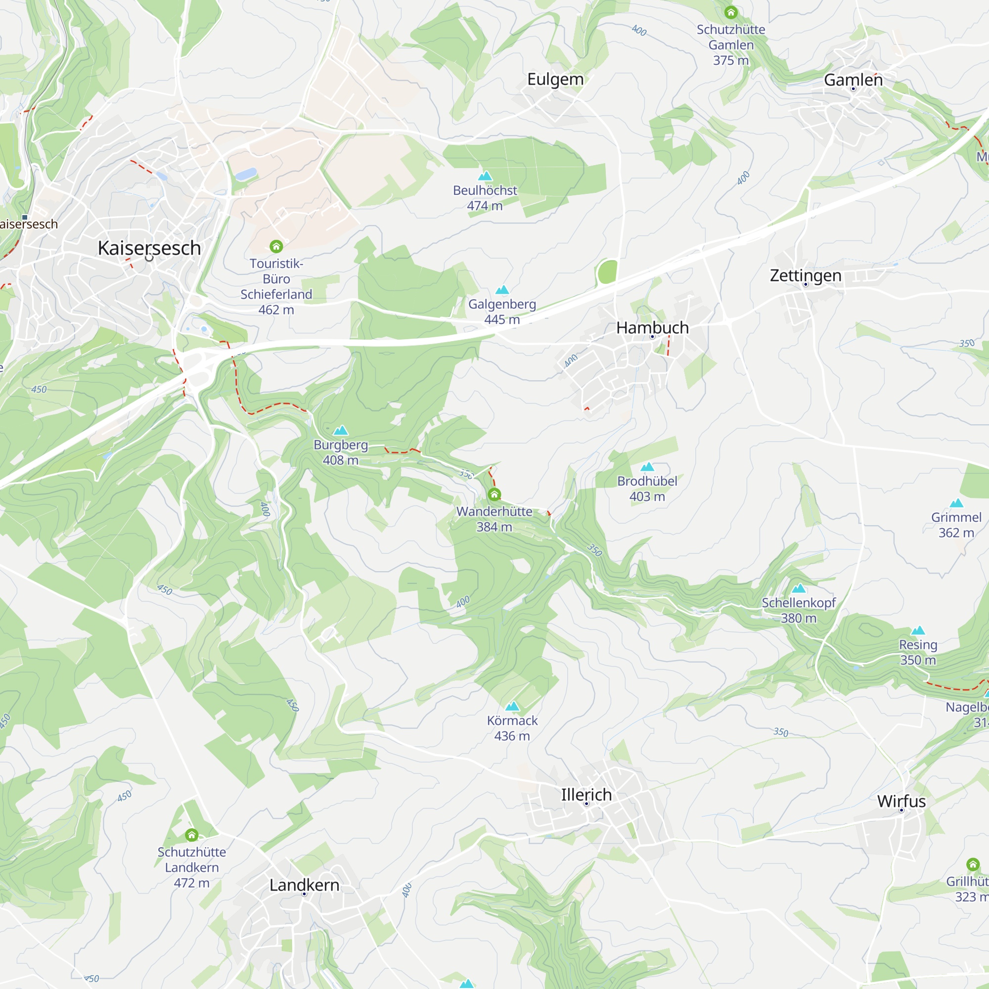 Wanderhütte map