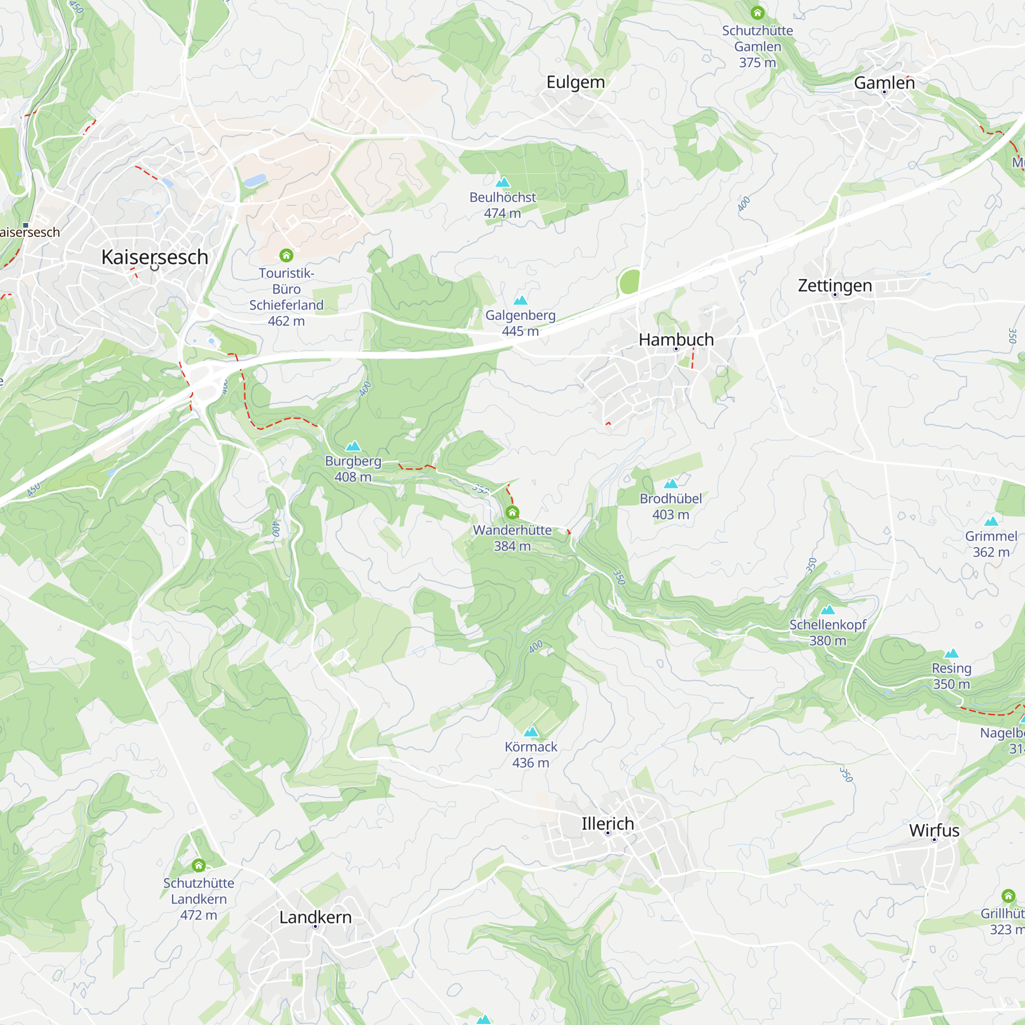 Wanderhütte map
