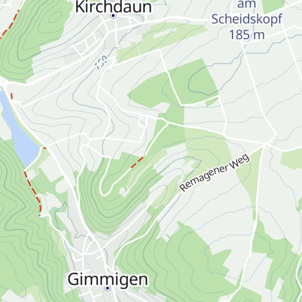 Map of Schutzhütte St. Katharina Gimmigen 185NN