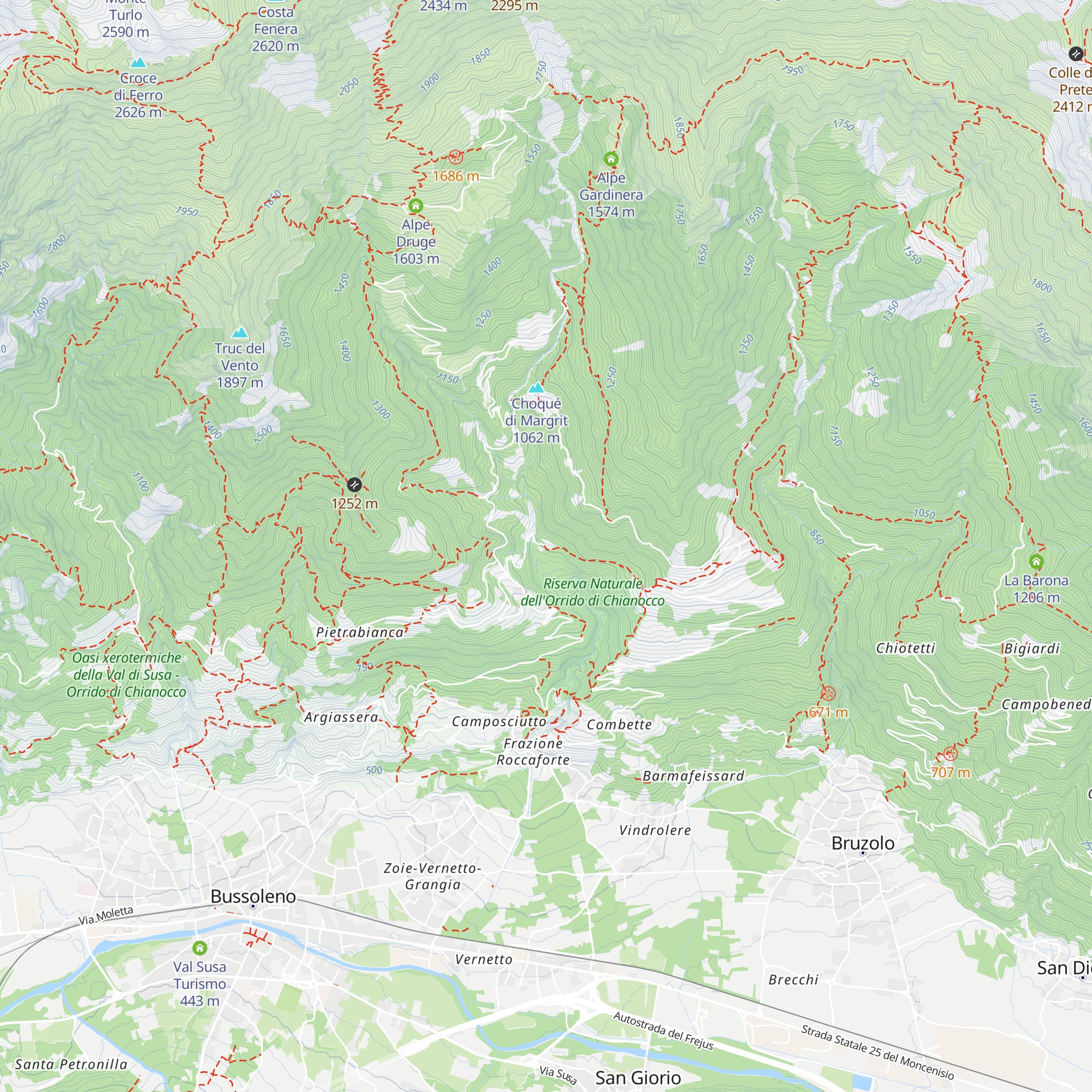 Mulino della Bicera map