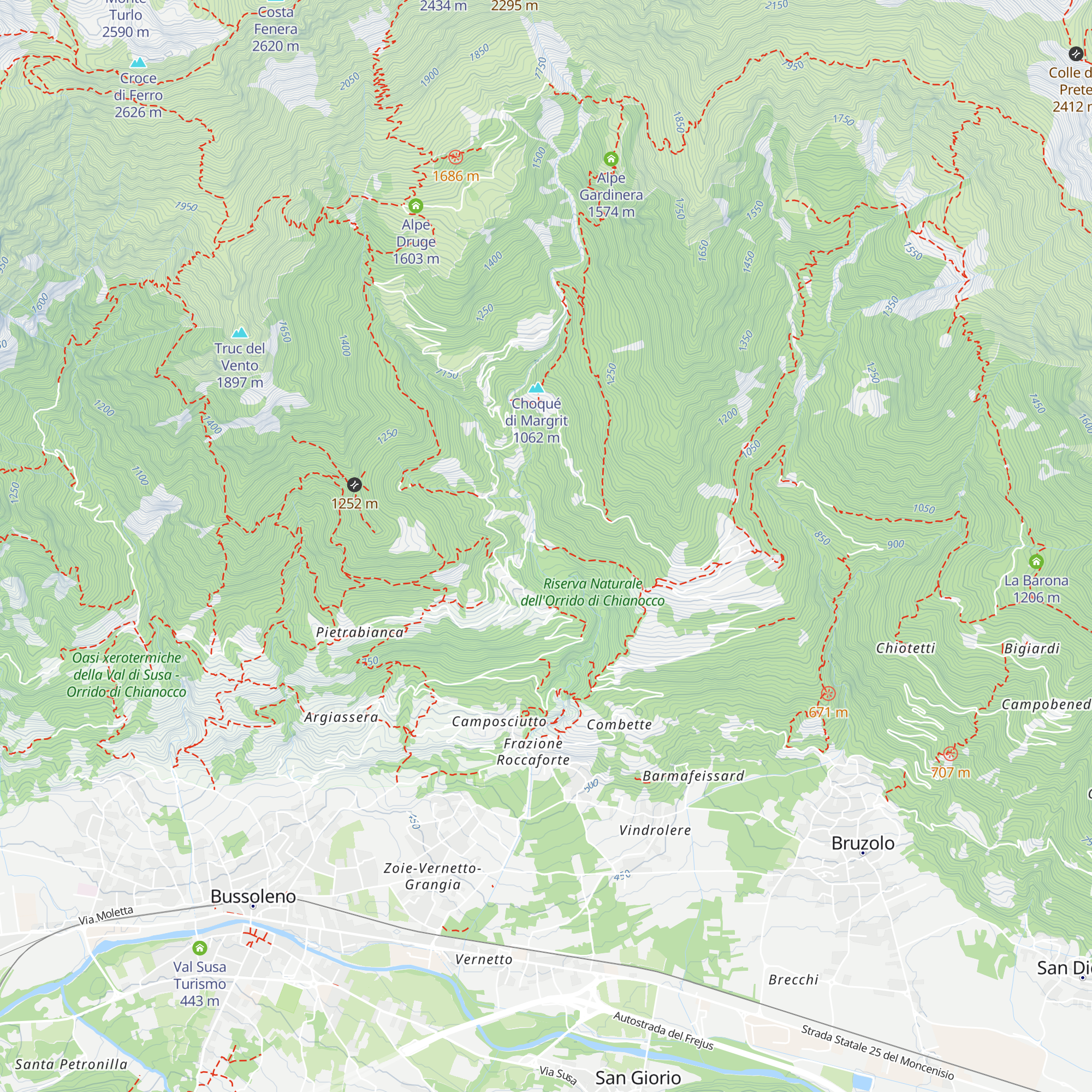 Mulino della Bicera map