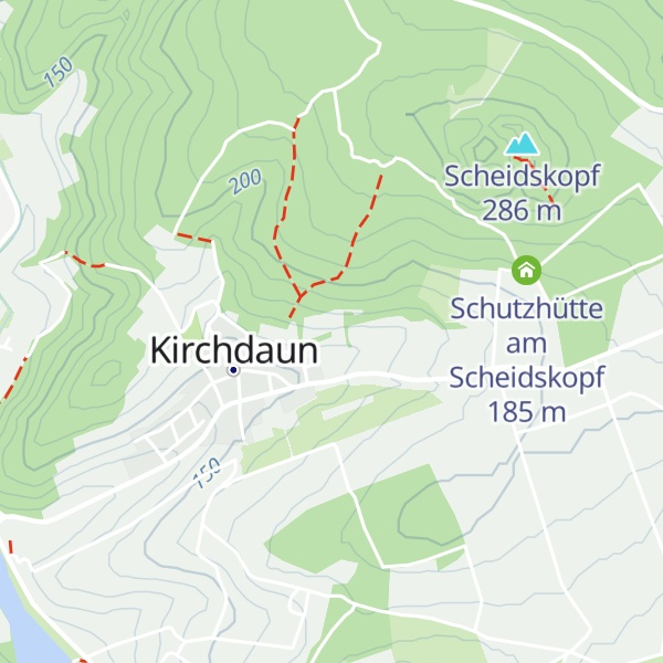 Map of Schutzhütte Römerfund 190NN