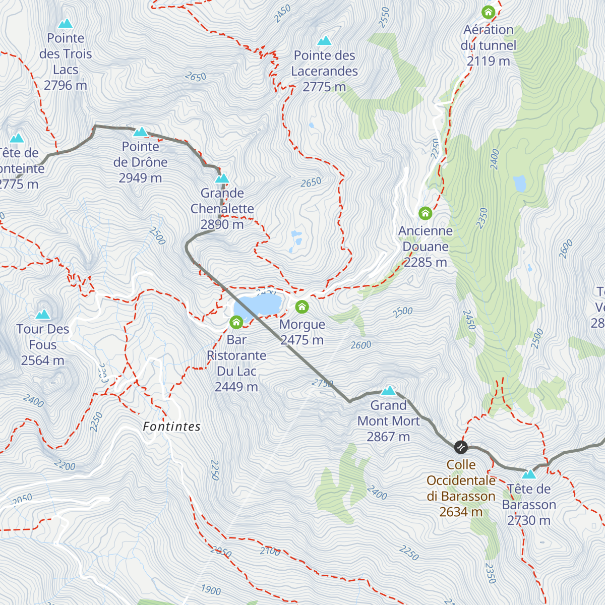 Mont Joux map