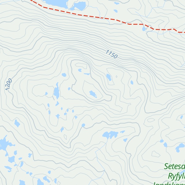 Map of Heddersnuten