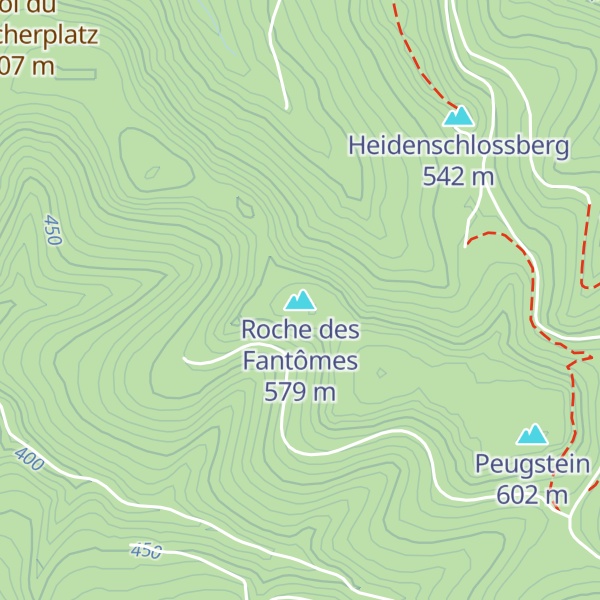 Map of Roche des Fantômes