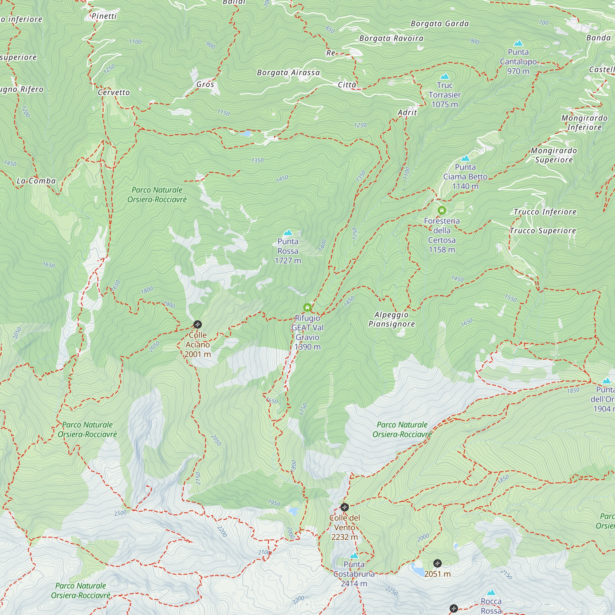 Rifugio GEAT Val Gravio map