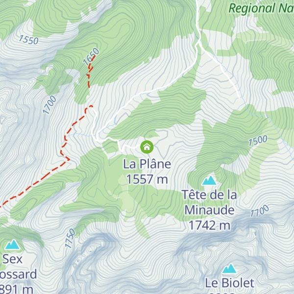 Map of La Plâne