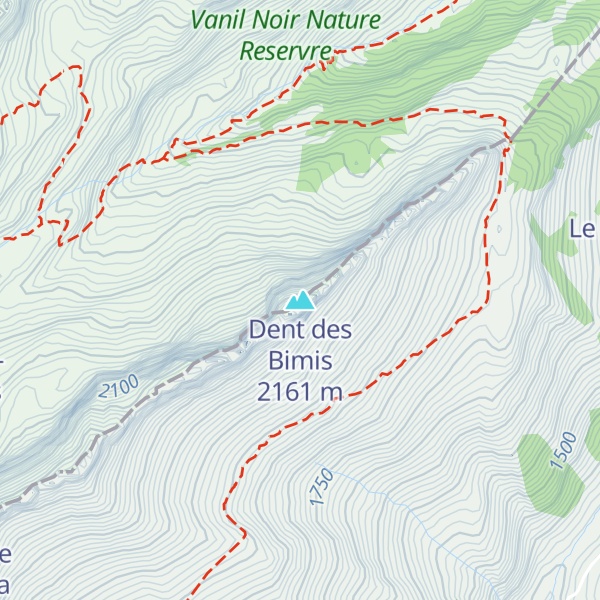 Map of Dent des Bimis